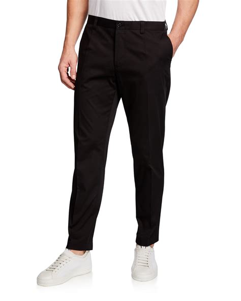 Dolce&Gabbana Men's Stretch Cotton Drawstring Pants